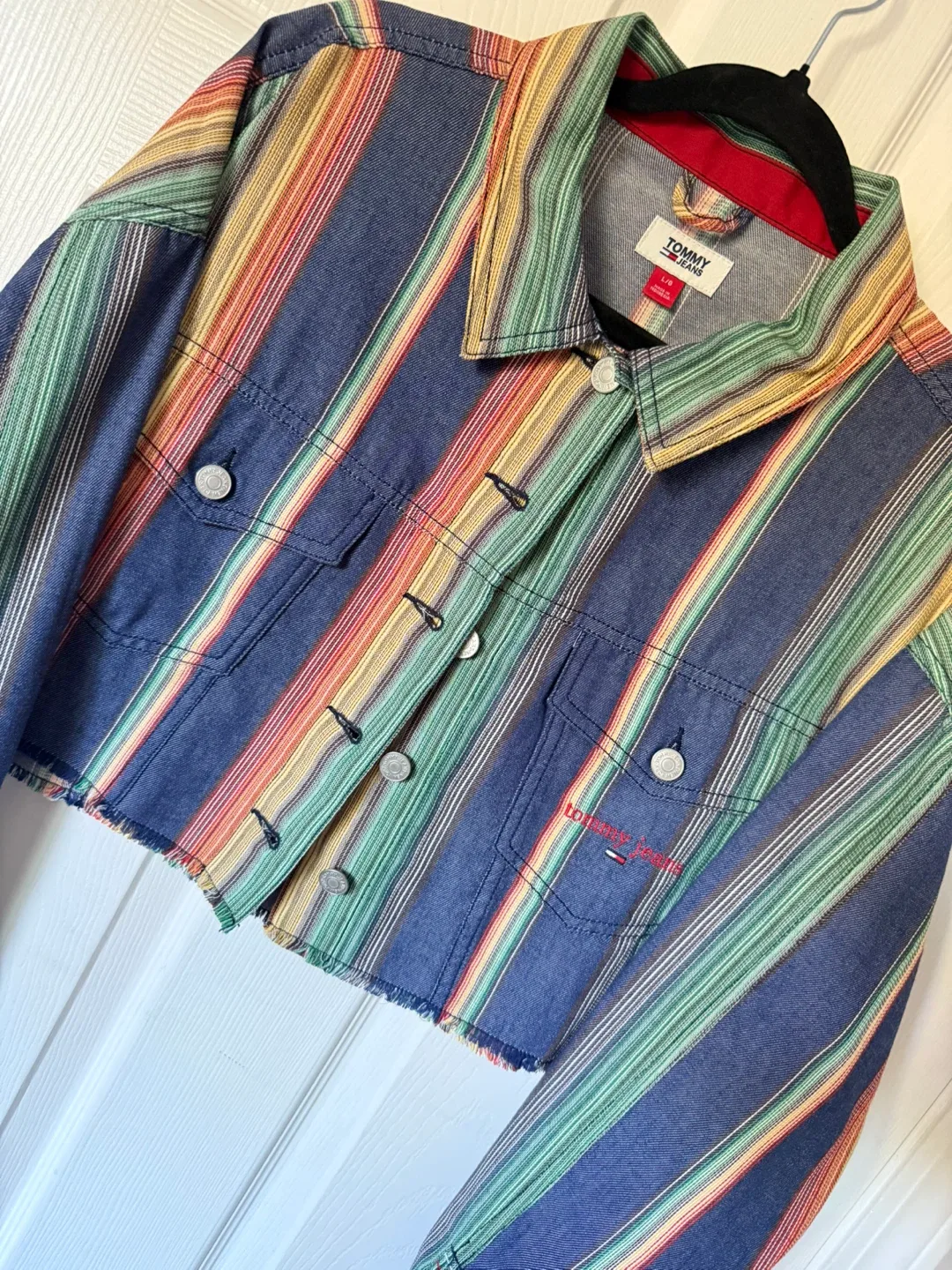 Tommy Jeans L/G Striped Denim Jacket image indicator(4)