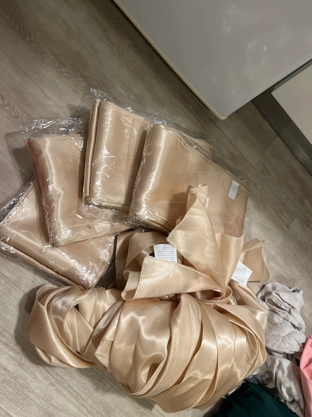 49 Champagne Gold Chair Sashes Bows - photo 2