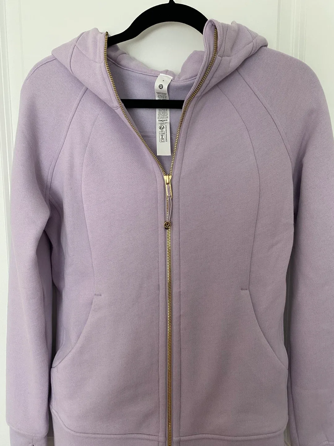 Lululemon Scuba Full-Zip Hoodie - Size 8 - Lilac thumbnail