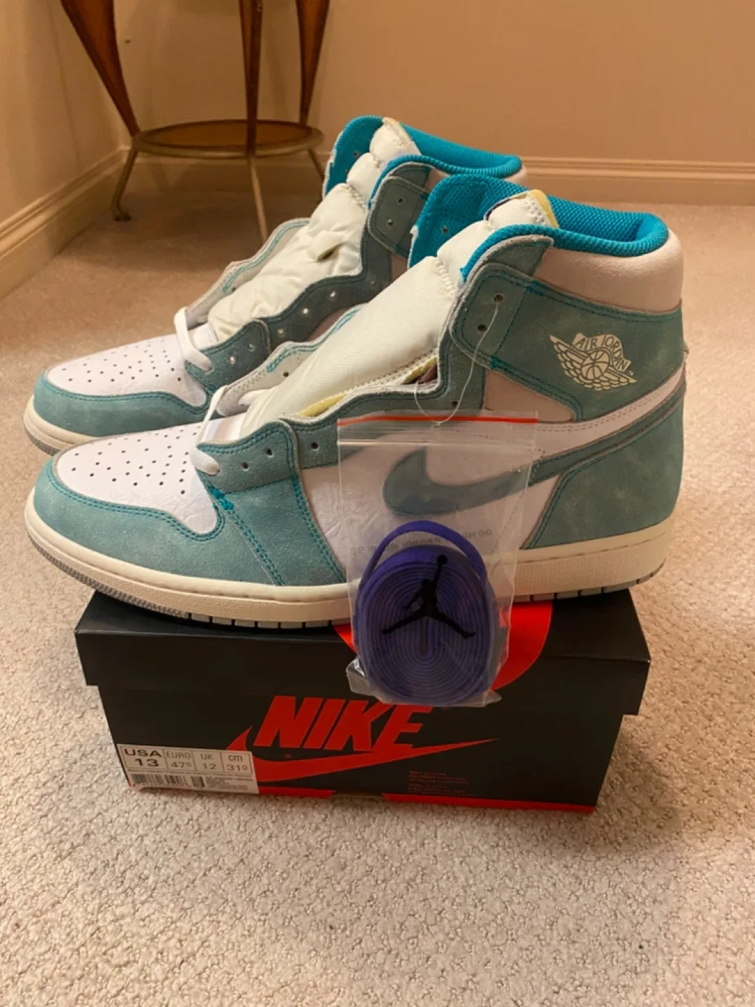 Jordan 1 Retro High Turbo Green Size 13 thumbnail