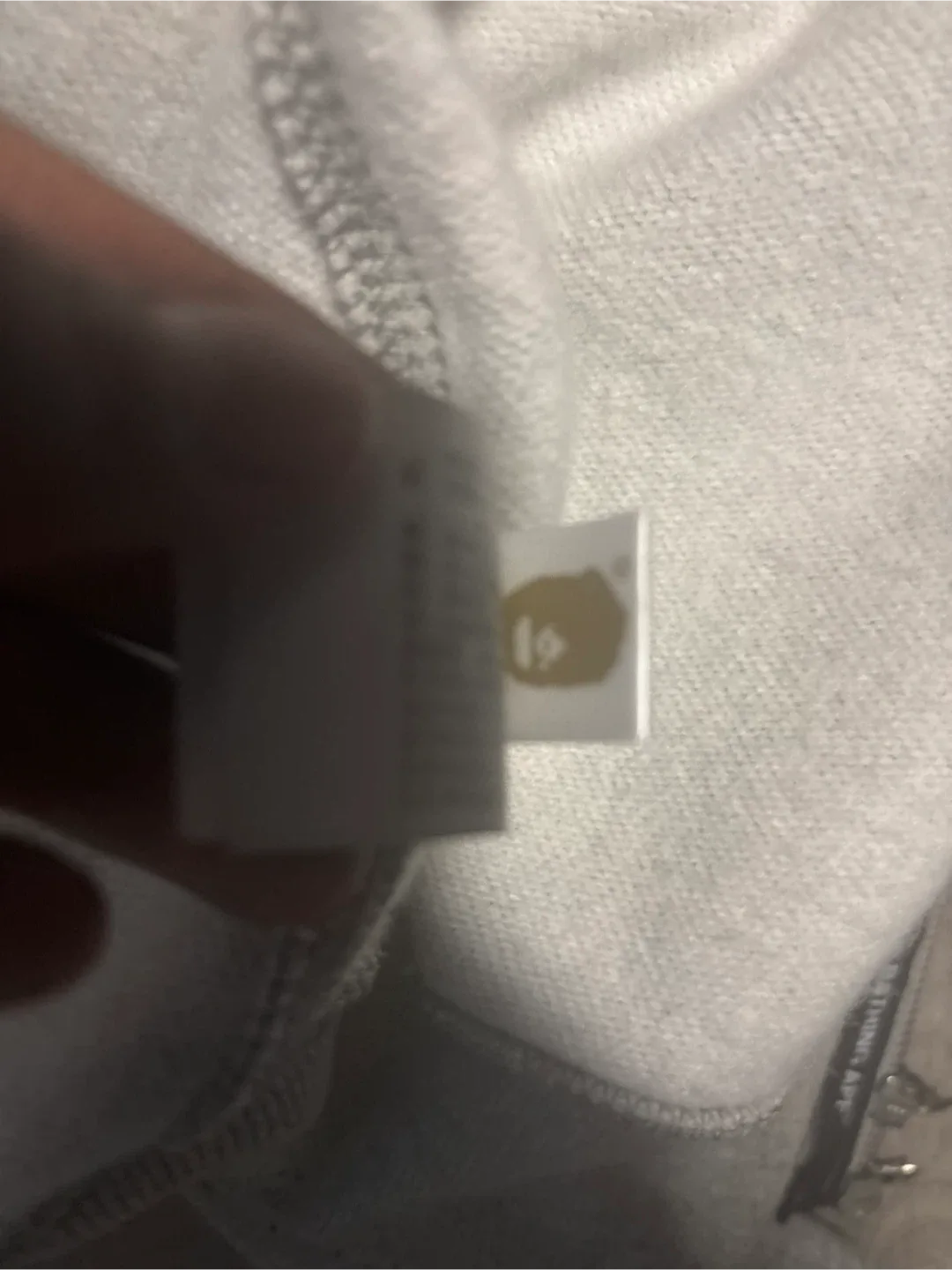 Bathing Ape (BAPE) Shark Hoodie - Grey, Size M thumbnail