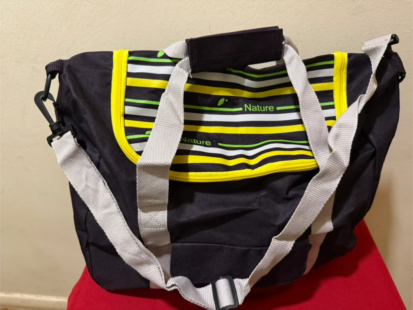 Nature Striped Tote Bag image indicator(2)