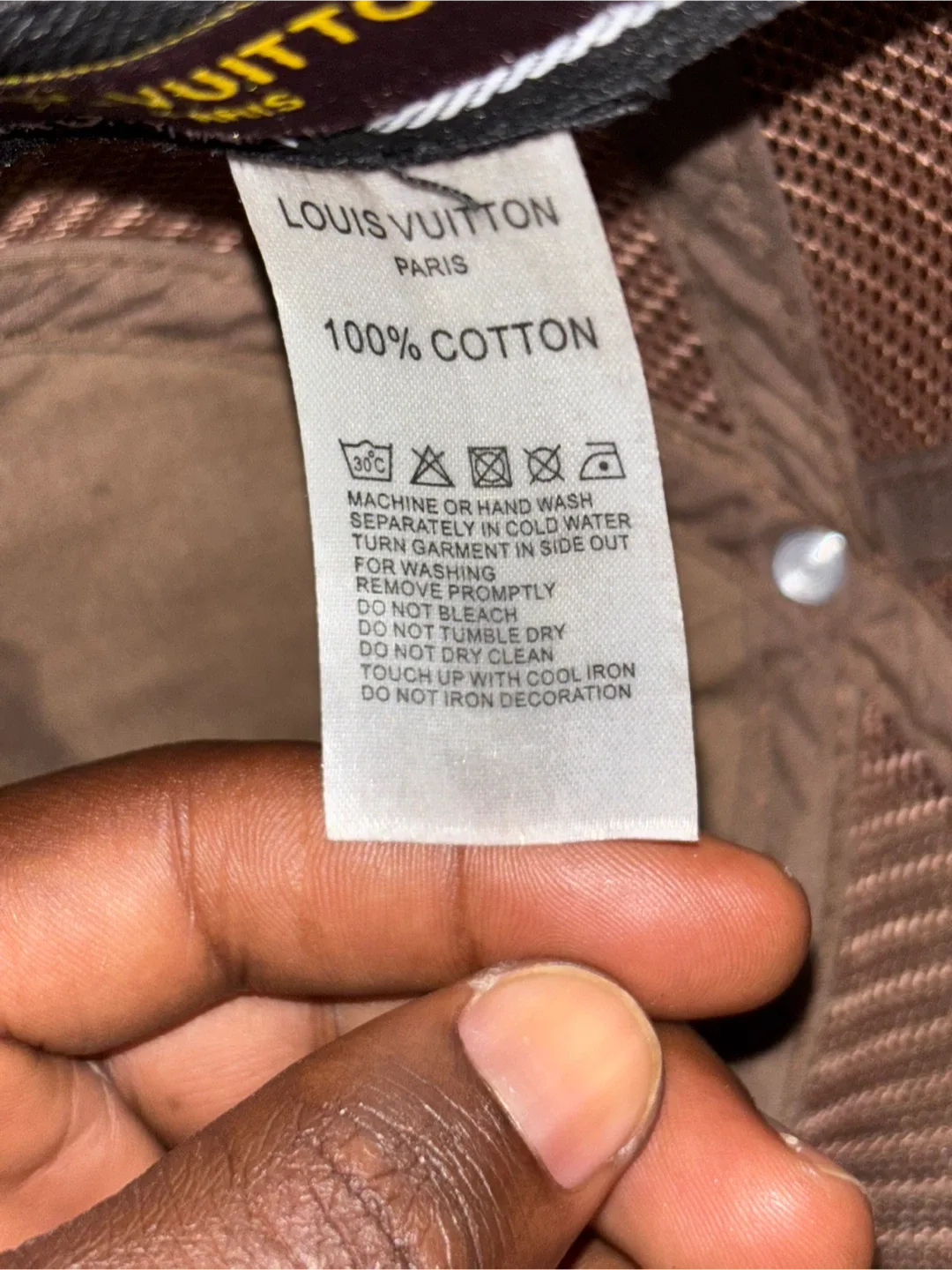 Louis Vuitton Brown Cotton Hat image indicator(2)
