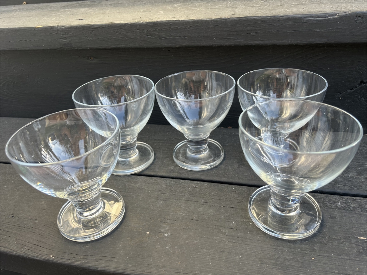 Set of 5 glass cups - photo 2