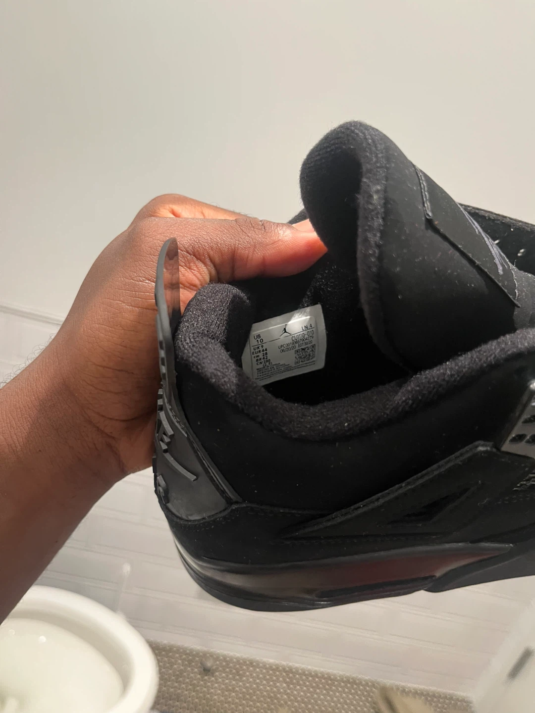 Nike Air Jordan 4 Retro Black Cat US 10 - photo 3