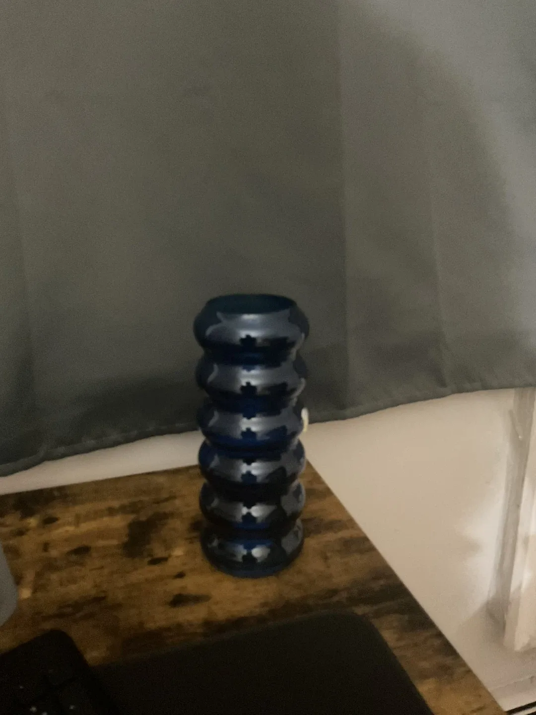 Blue Glass Bubble Vase thumbnail