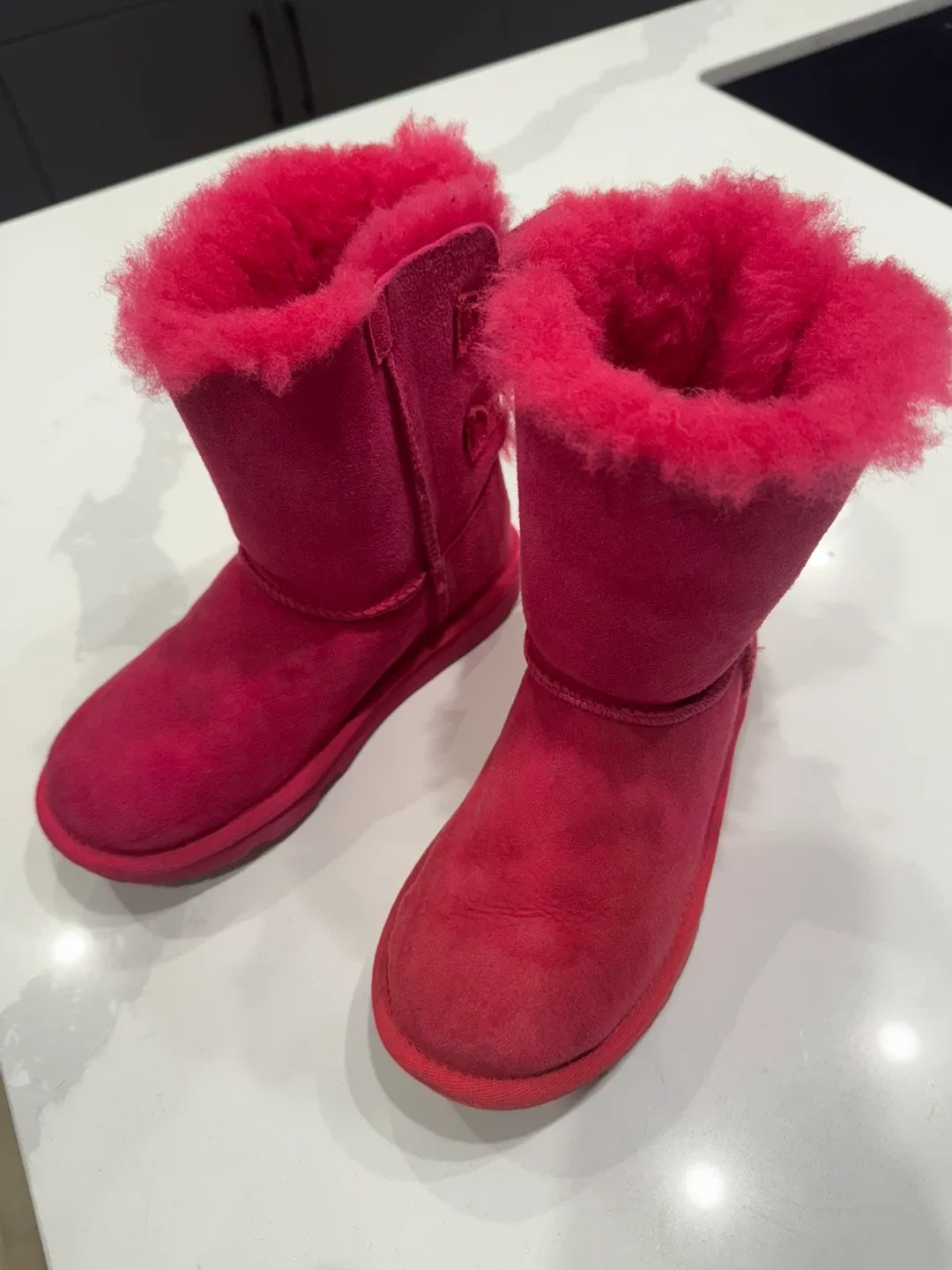 UGG Pink Boots Size 2 Youth