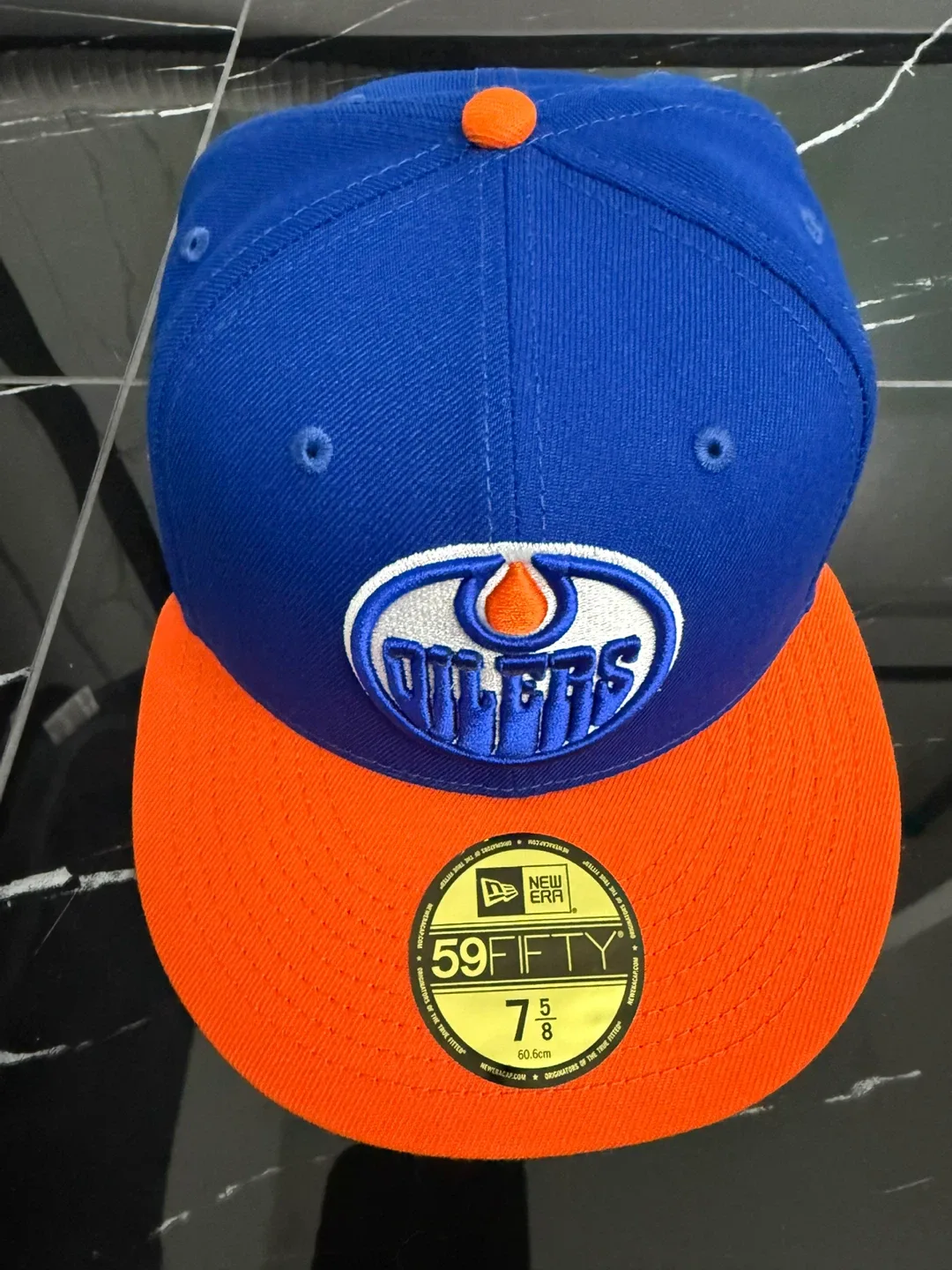 New Era Oilers 59FIFTY Hat - Size 7 5/8