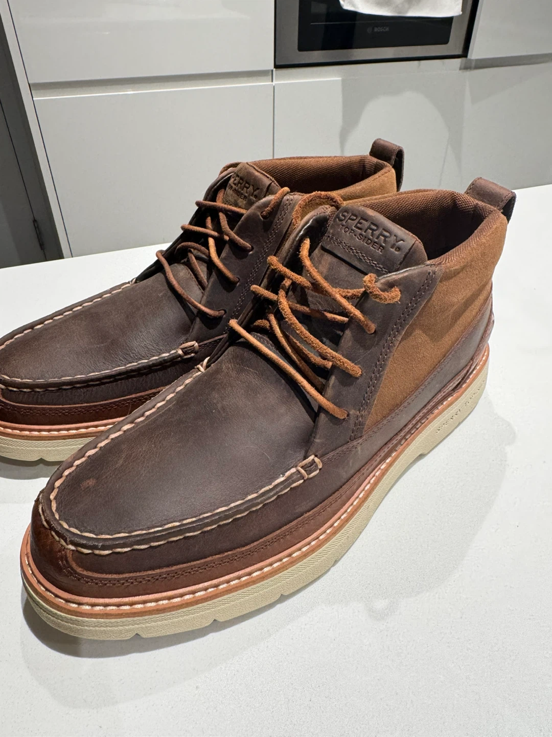 Sperry Top-Sider STS25309 Brown Leather Shoes - Size 10.5
