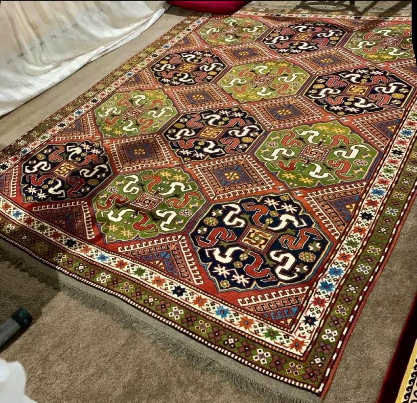 Vintage Patterned Area Rug