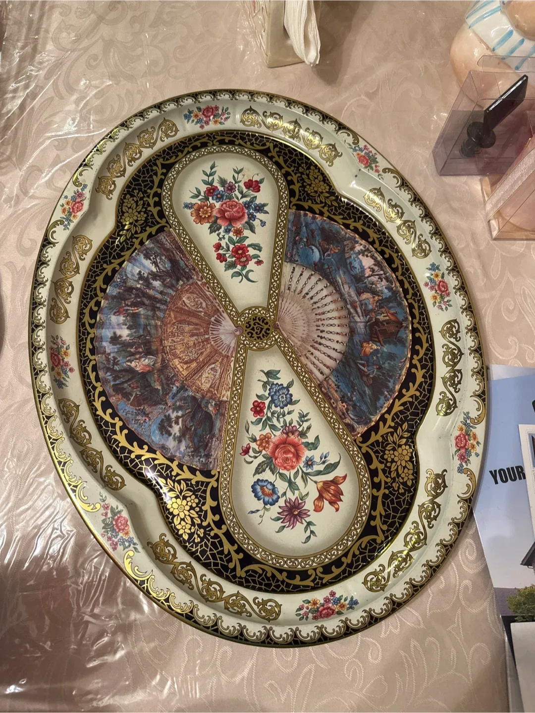 Vintage 1971 Daher Decorated Ware Tin Tray image indicator(3)