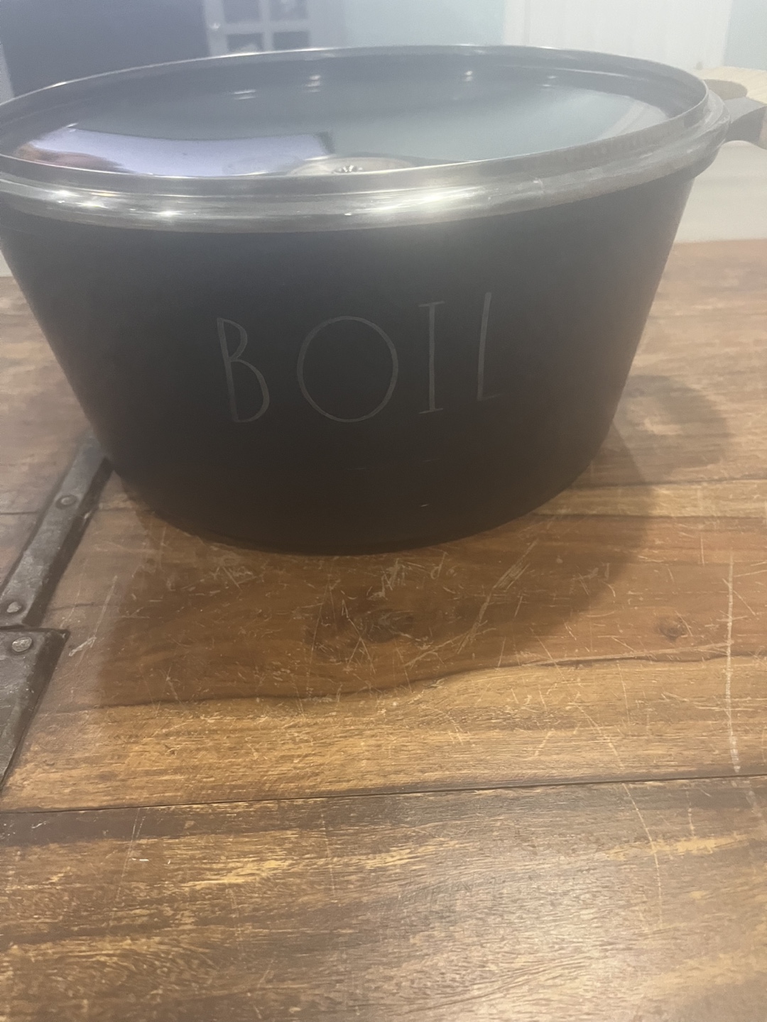 Rae Dunn 'BOIL' Dutch Oven with Lid