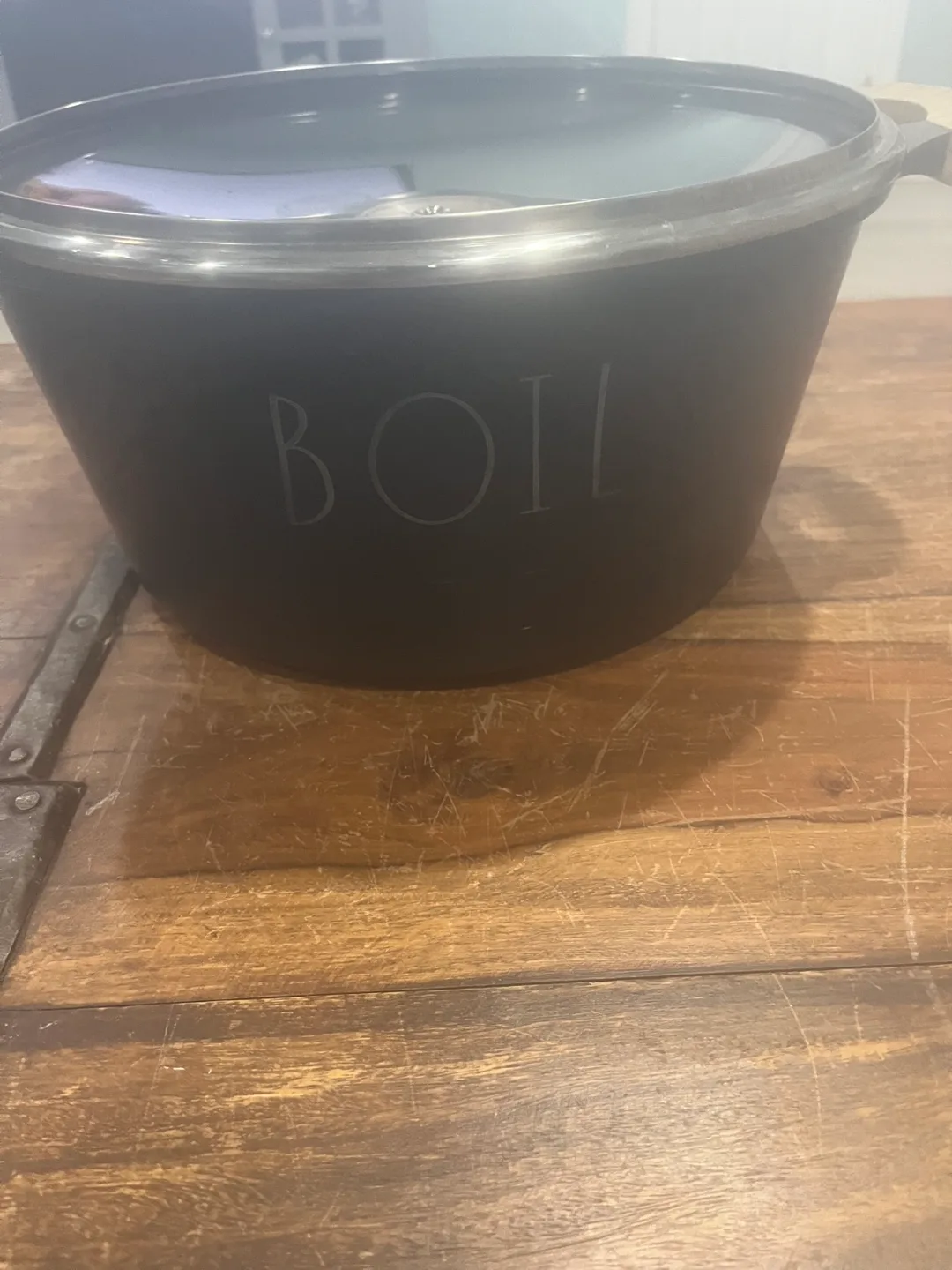 Rae Dunn 'BOIL' Dutch Oven with Lid thumbnail