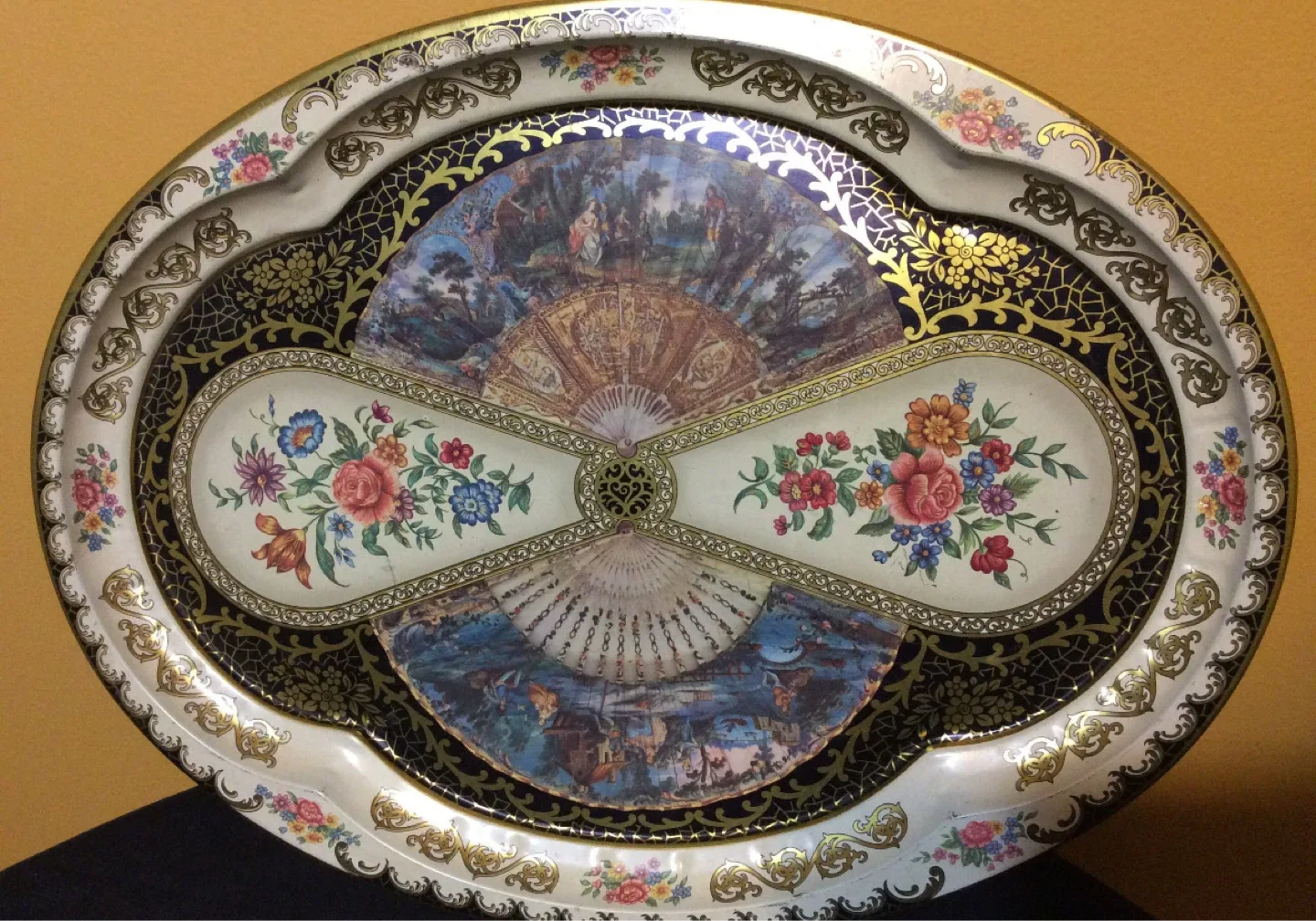 Vintage 1971 Daher Decorated Ware Tin Tray image indicator(6)