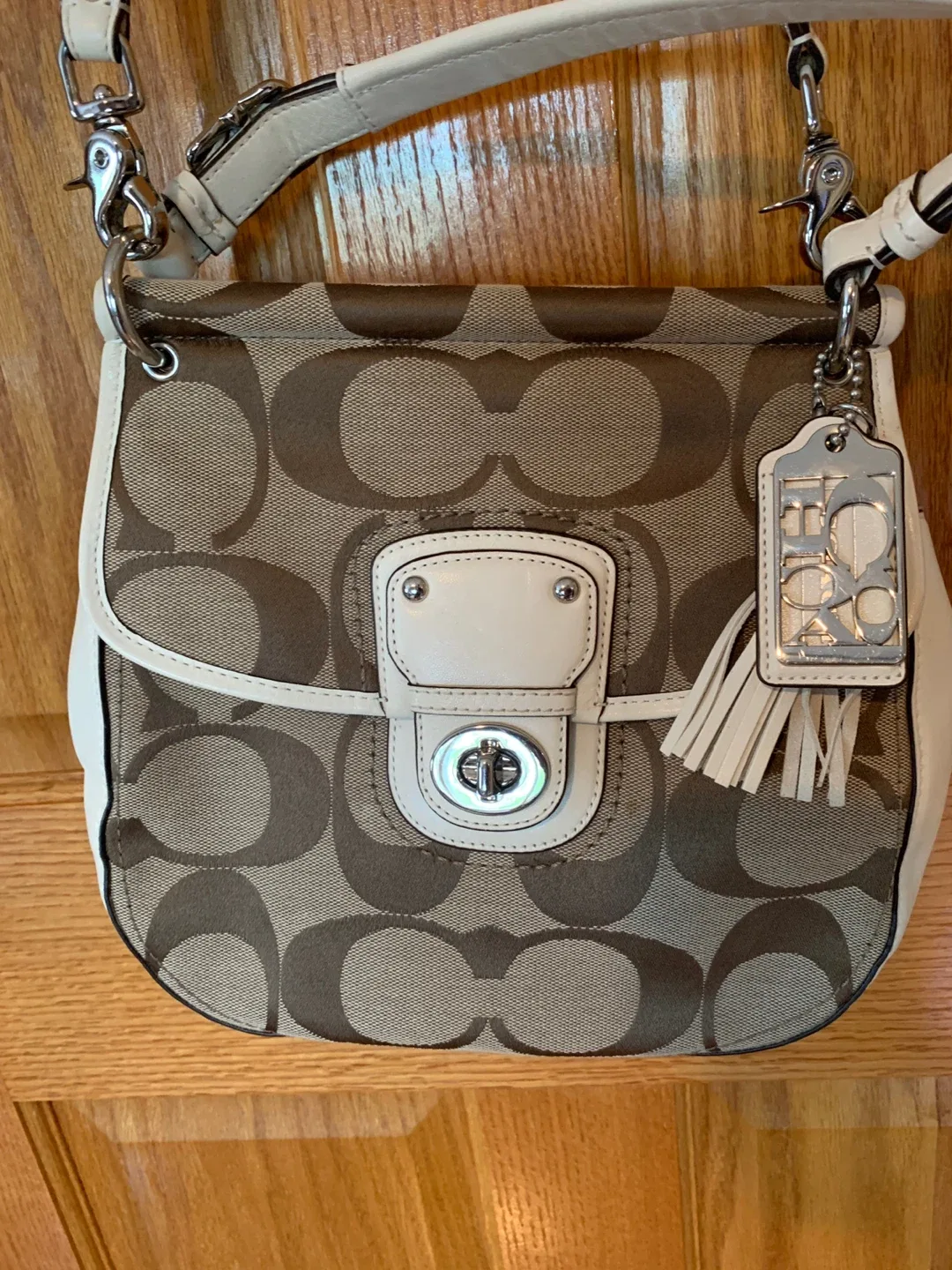 Coach Signature Canvas Crossbody Purse thumbnail