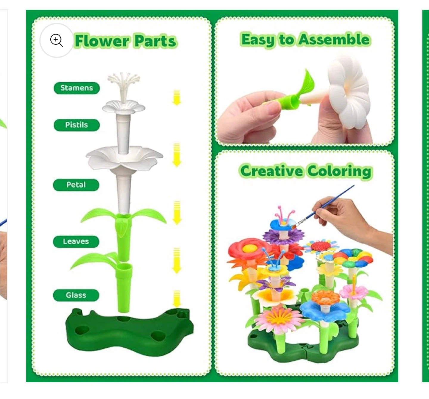 Pairez Toys Flowers Building, Kids Gardening Set with Paint new - photo 2