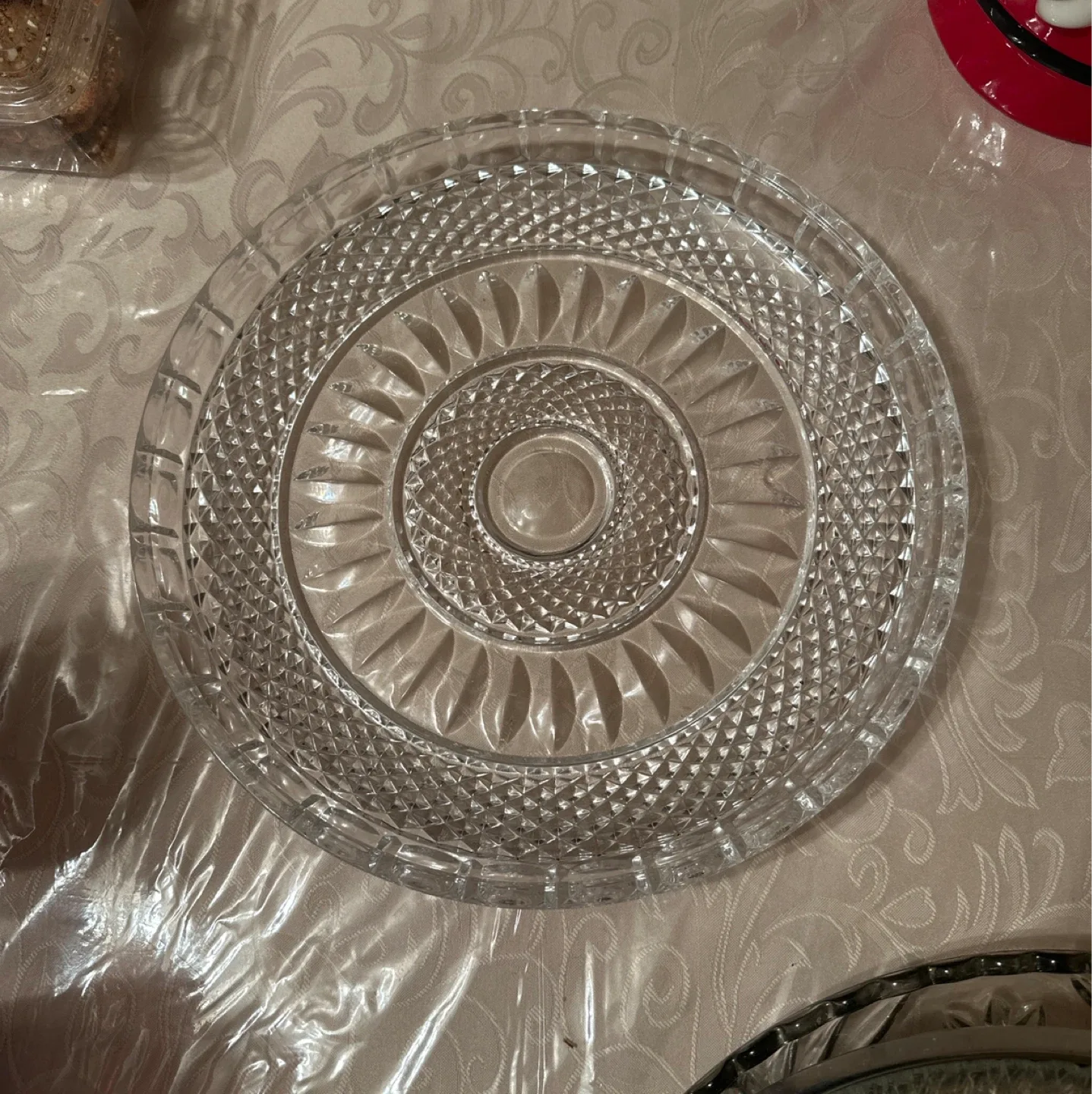 Crystal Glass Serving Platter thumbnail