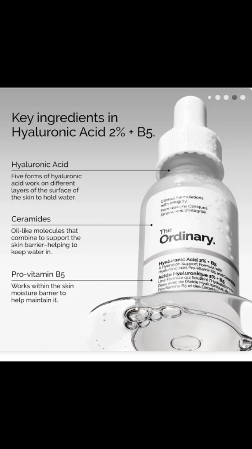 2-Pack “The Ordinary” Hyaluronic Acid with B5- Vegan image indicator(2)