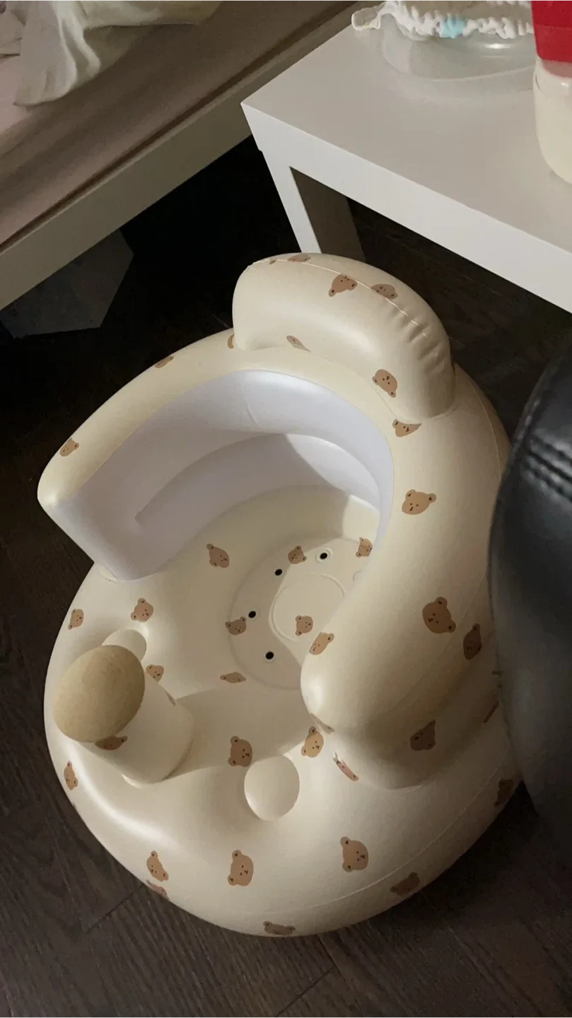 Inflatable Baby Chair with Bear Print thumbnail