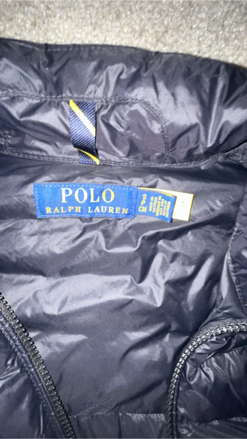 Polo Ralph Lauren Black Puffer Vest Size S image indicator(4)