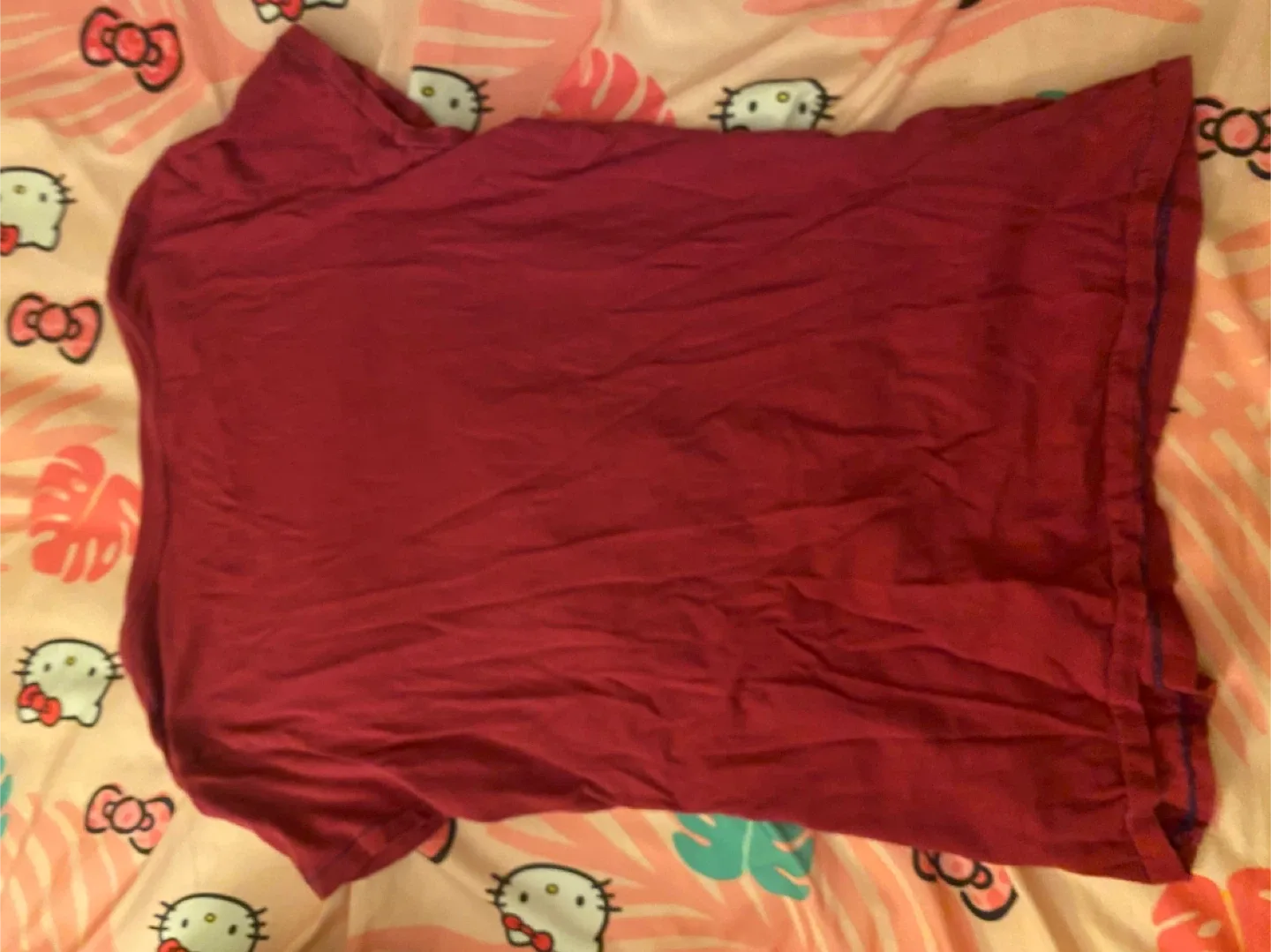 Armani Exchange burgandy-purple T-Shirt - Size L image indicator(3)