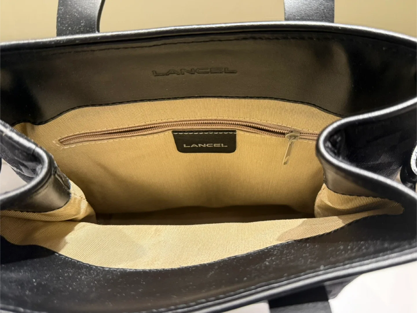 Lancel leather tote handbag. Made in Spain. Like new image indicator(4)