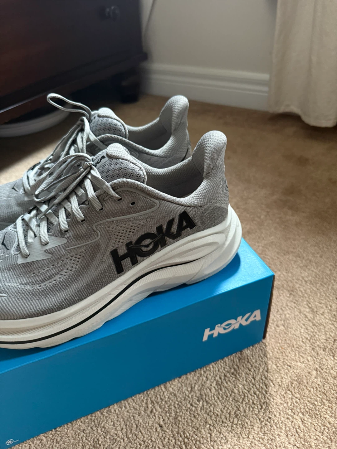 Hoka Clifton 10 Grey Running Shoes - photo 5