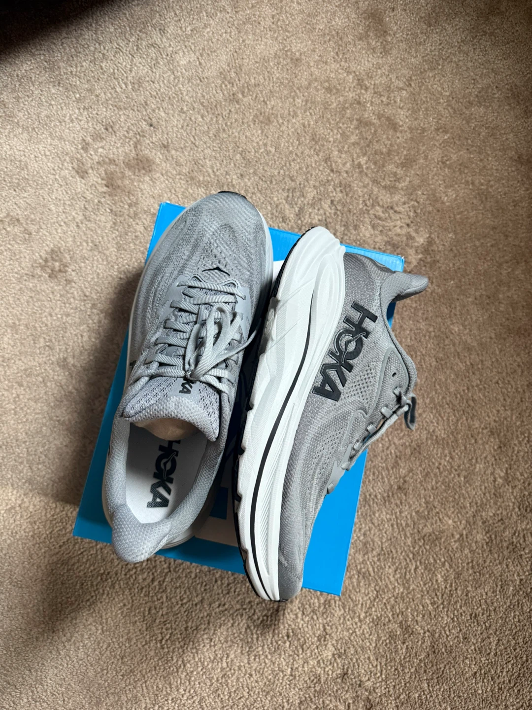 Hoka Clifton 10 Grey Running Shoes - photo 2