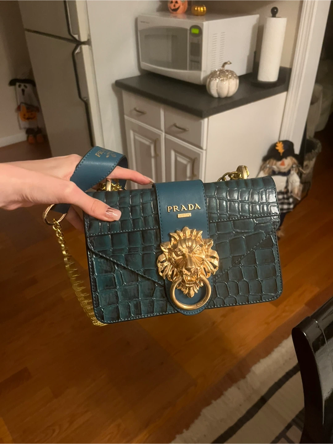Women’s fashion Green Crocodile print Crossbody - photo 4