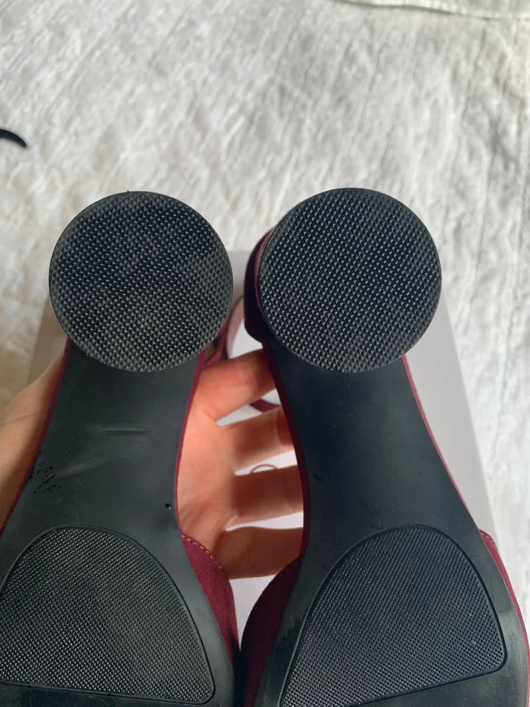 LC Lauren Conrad Burgundy Heels image indicator(5)