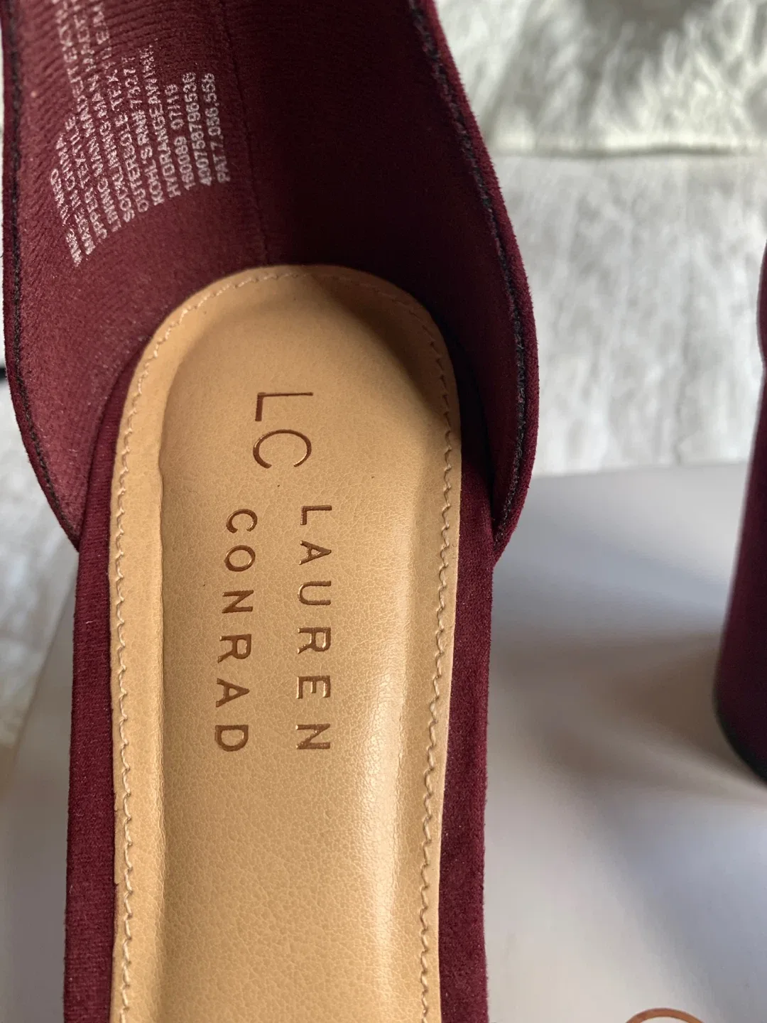 LC Lauren Conrad Burgundy Heels image indicator(3)