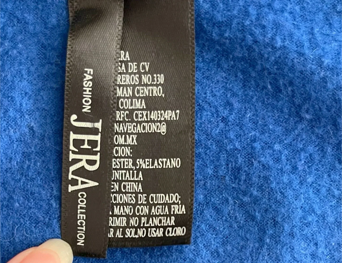 Jera Collection Blue Fleece Top-Size M image indicator(2)