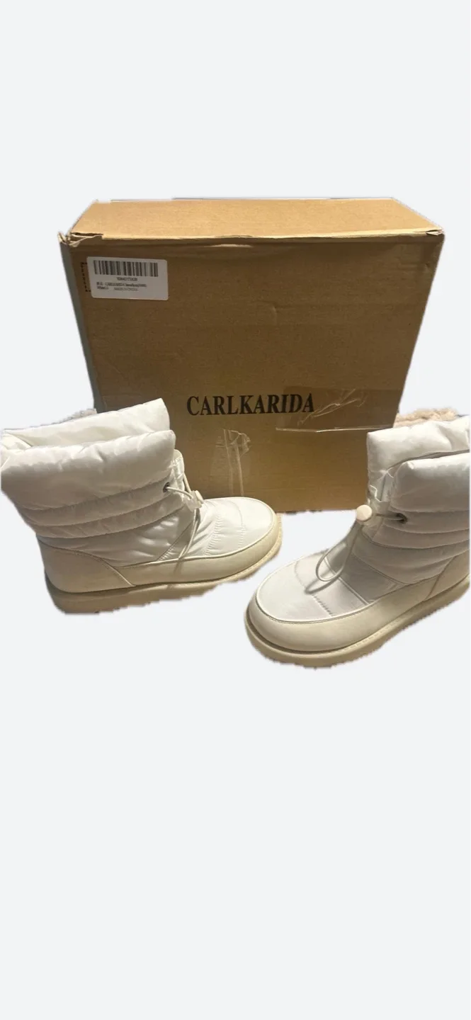 Carl Karida White Winter Boots thumbnail