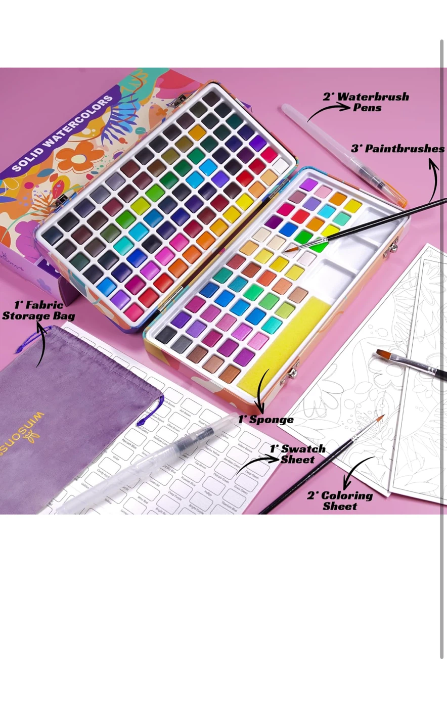 Winsons 138 Solid Watercolors Set - photo 4