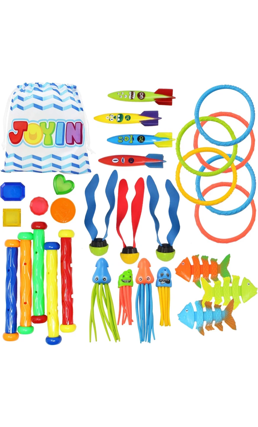 JOYIN 31 Pcs Pool Diving Toys Set