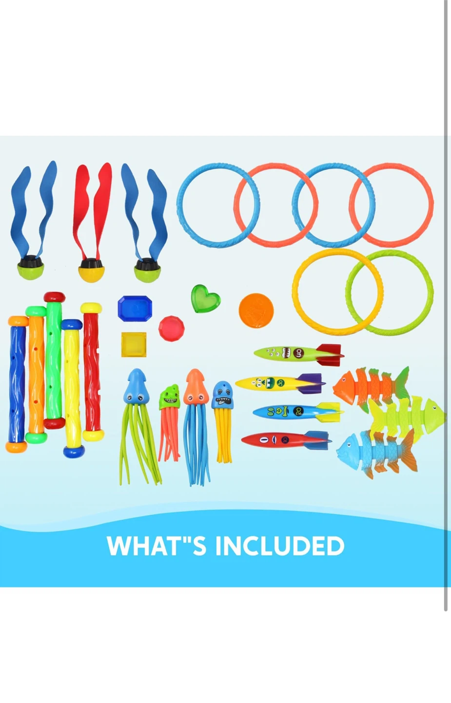 JOYIN 31 Pcs Pool Diving Toys Set - photo 2