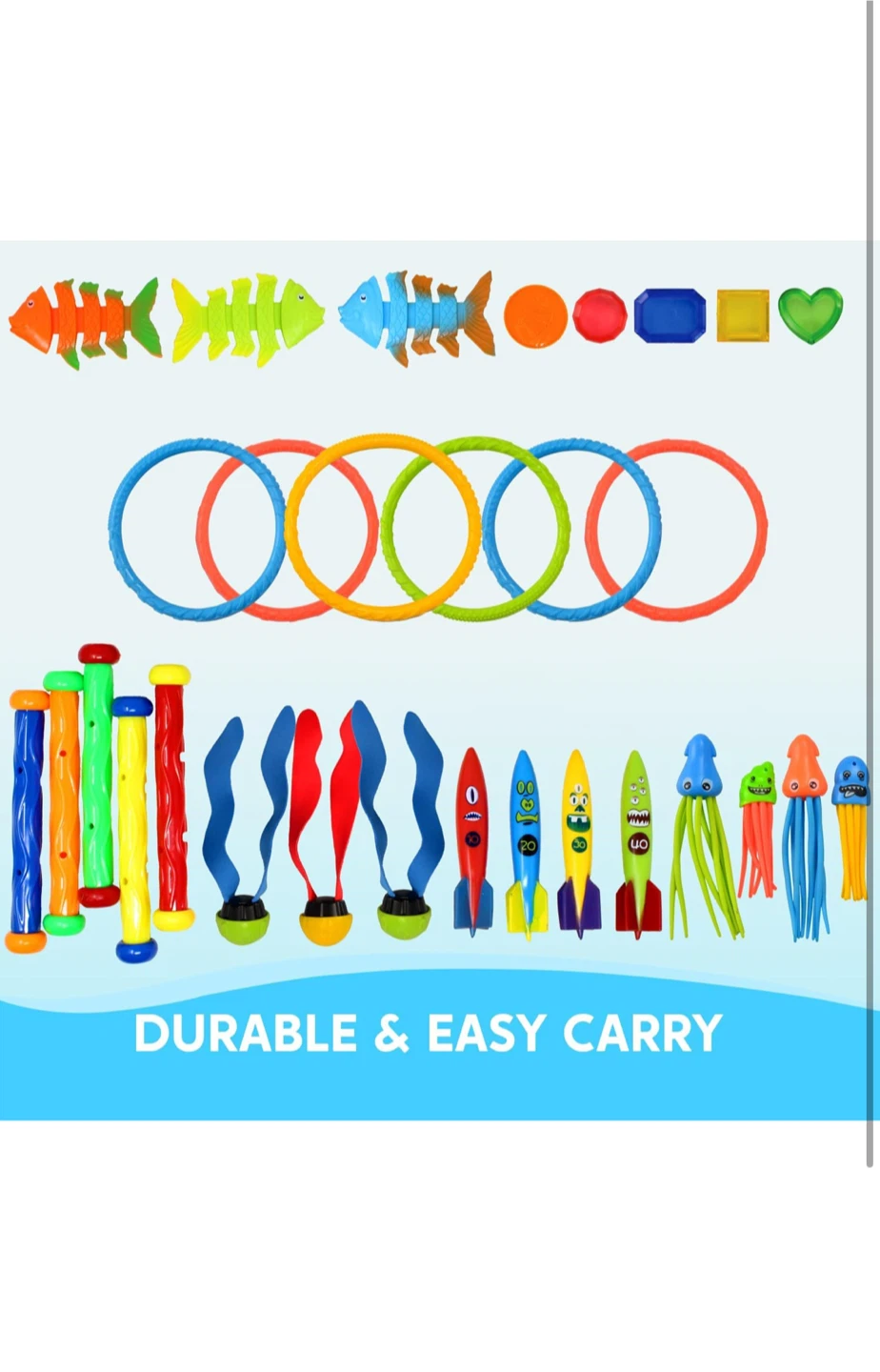 JOYIN 31 Pcs Pool Diving Toys Set - photo 4