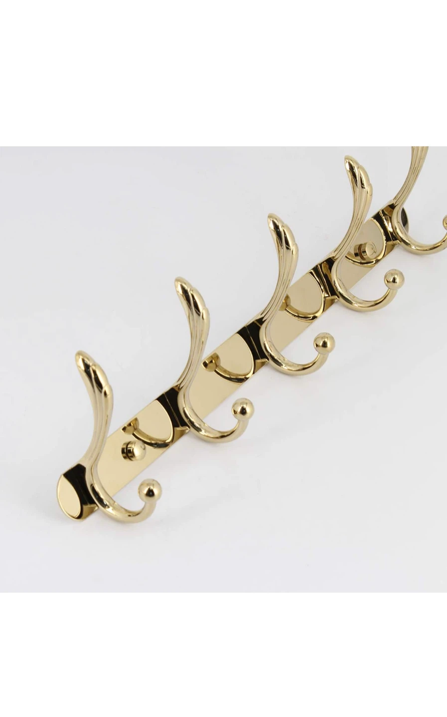 Gold Wall Mounted Coat Rack