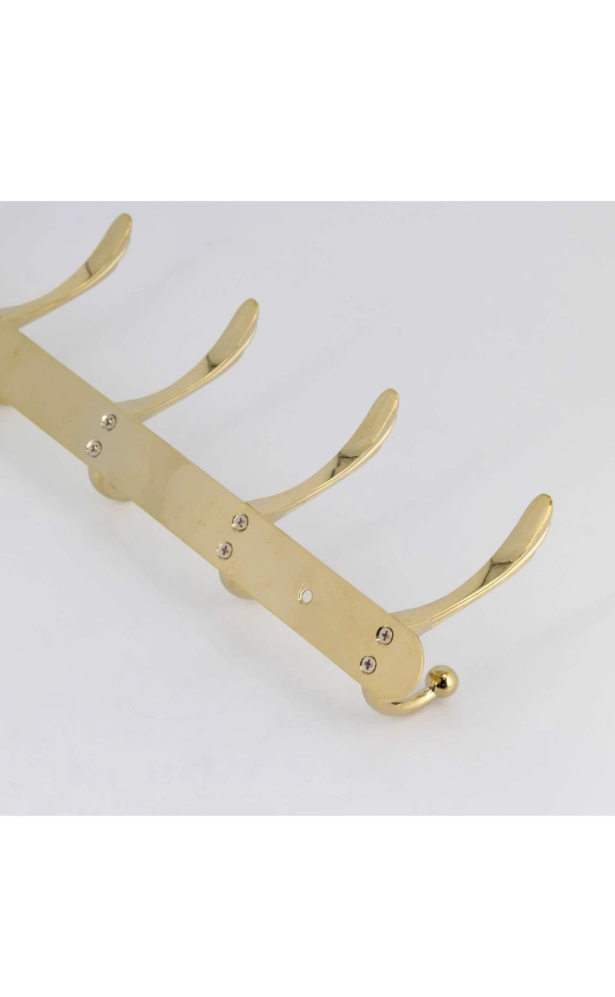 Gold Wall Mounted Coat Rack - photo 2