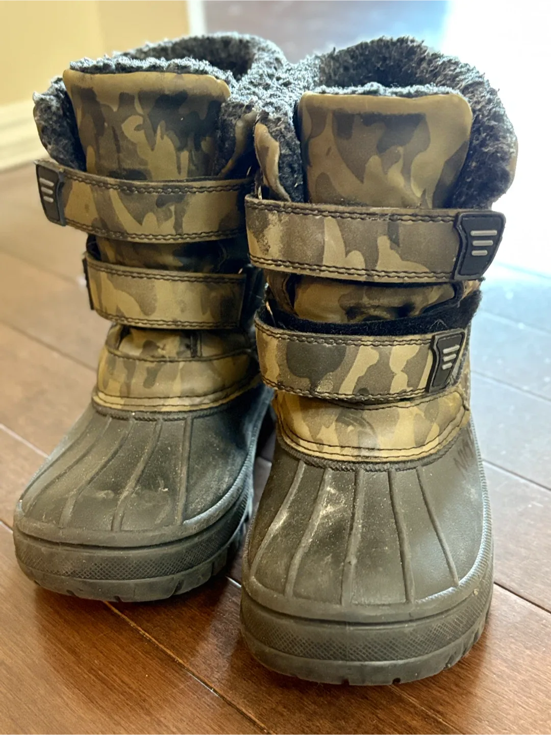 Kids' Pink Snowsuit & Camo Winter Boots Set image indicator(2)