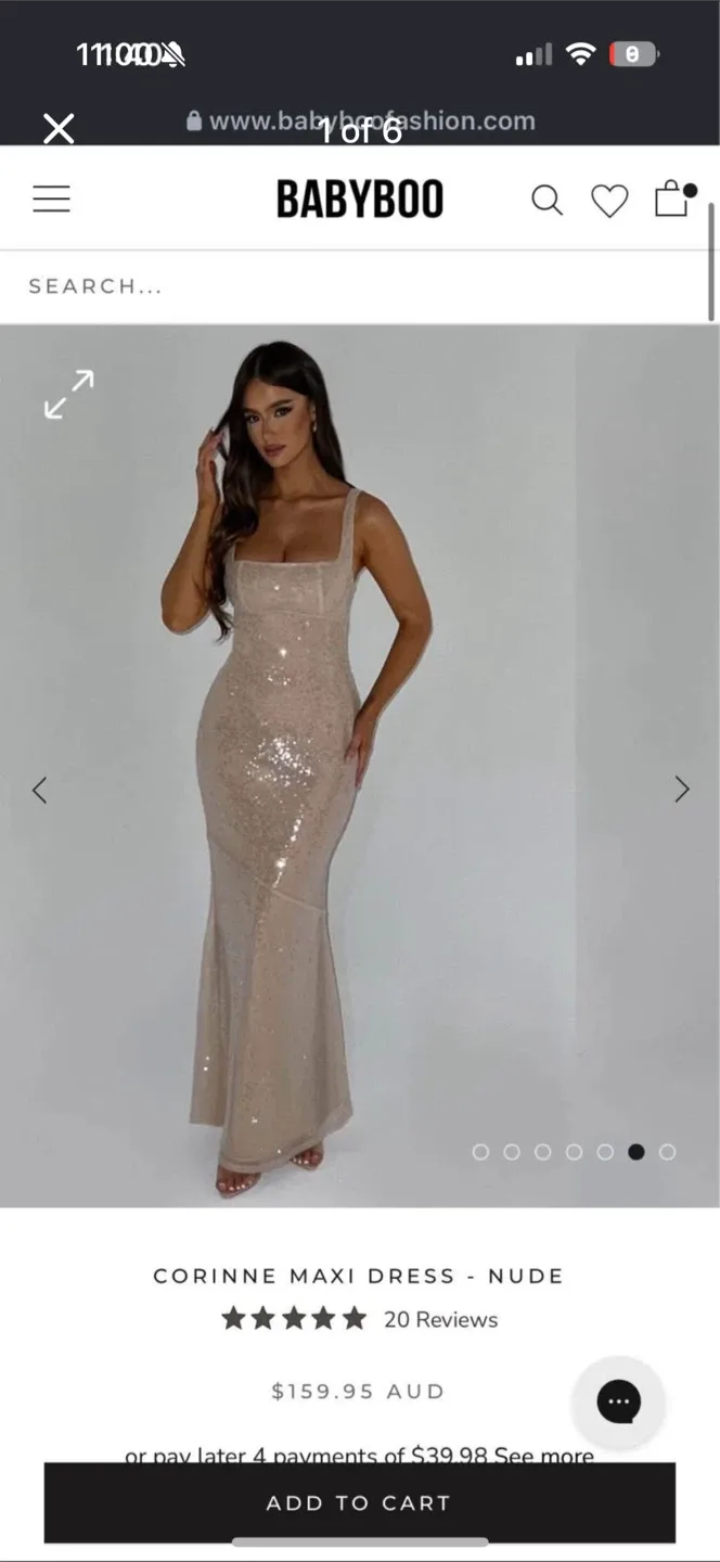 BABYBOO Corinne Maxi Dress - Nude thumbnail