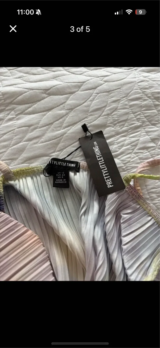 PrettyLittleThing Pink Floral Maxi Dress - Size 12 image indicator(2)