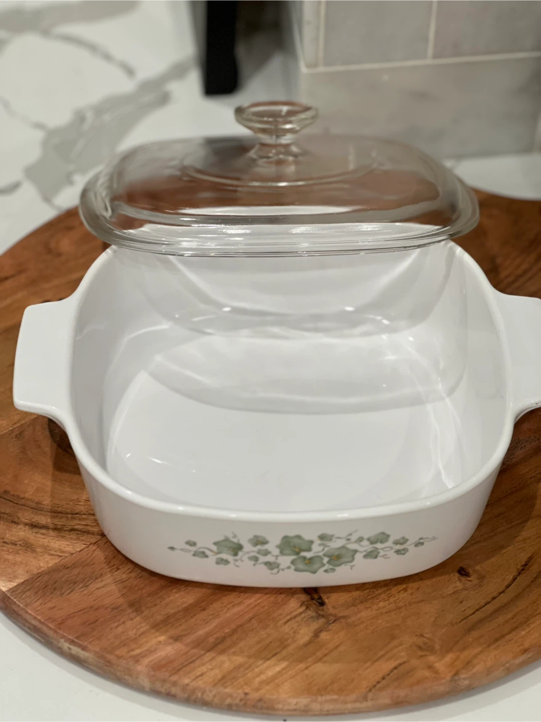 Corning Ware Callaway Green Ivy   A-2-B 2 Liter Casserole w/ Lid - photo 3