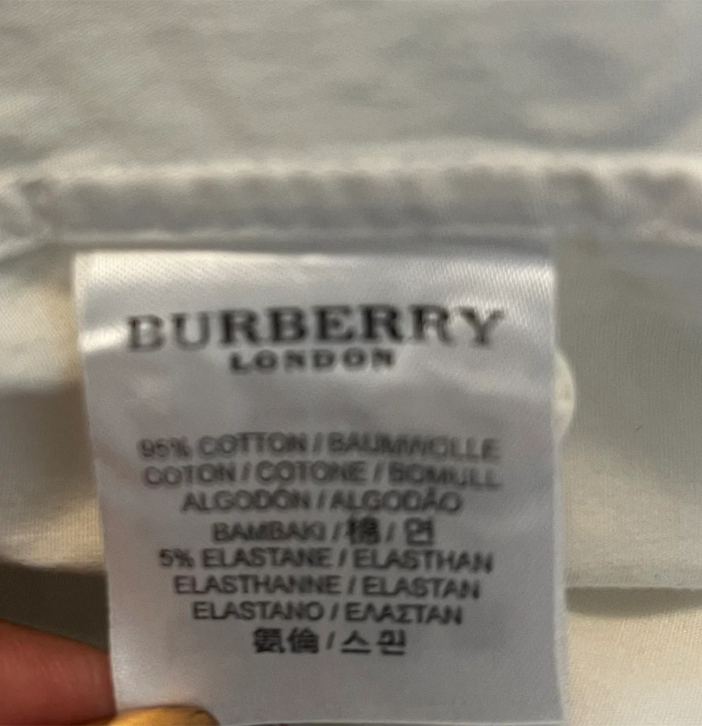 Burberry White Button-Up Shirt - Size S image indicator(4)