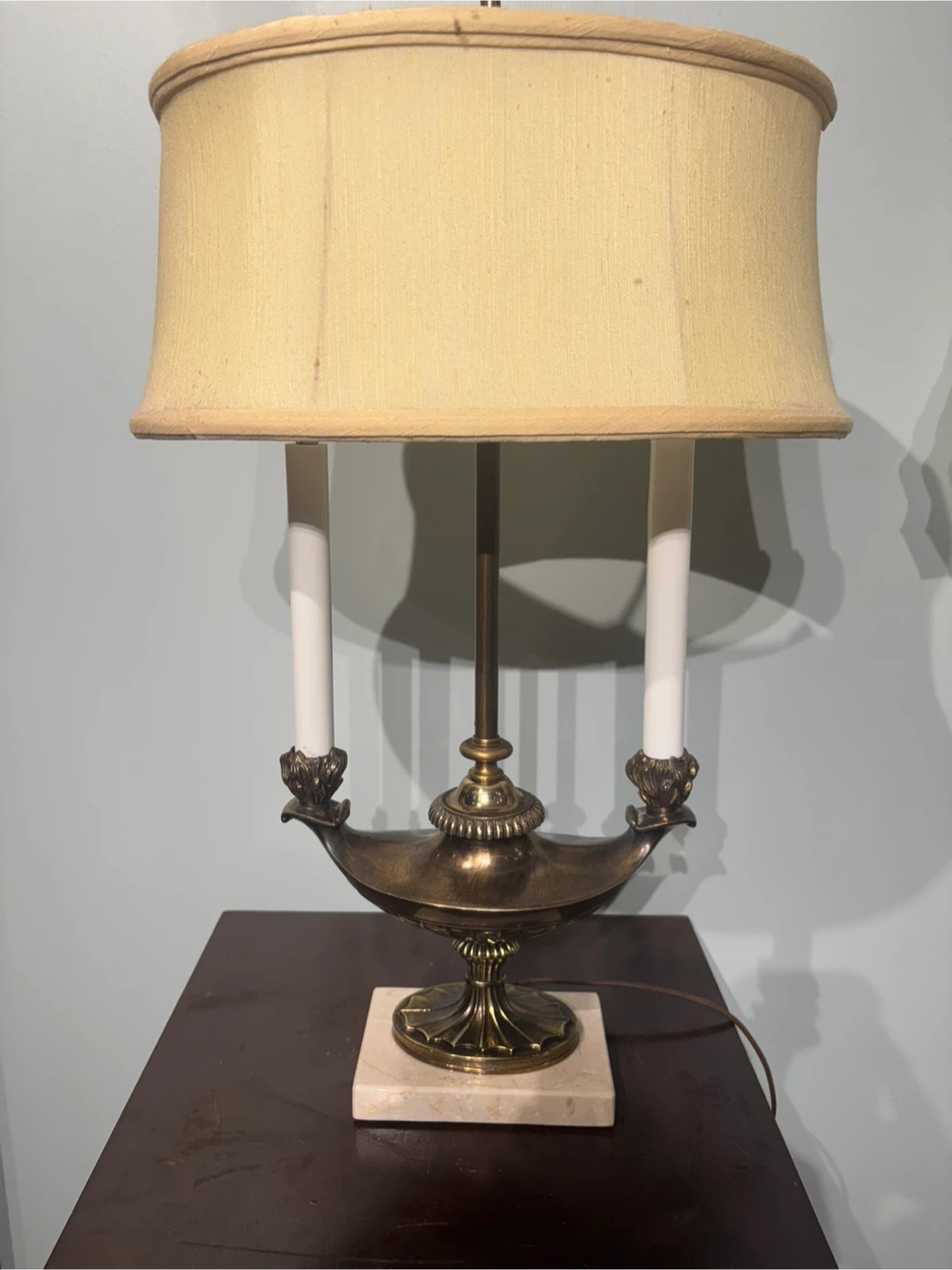 Vintage-Style Brass Table Lamp - photo 2