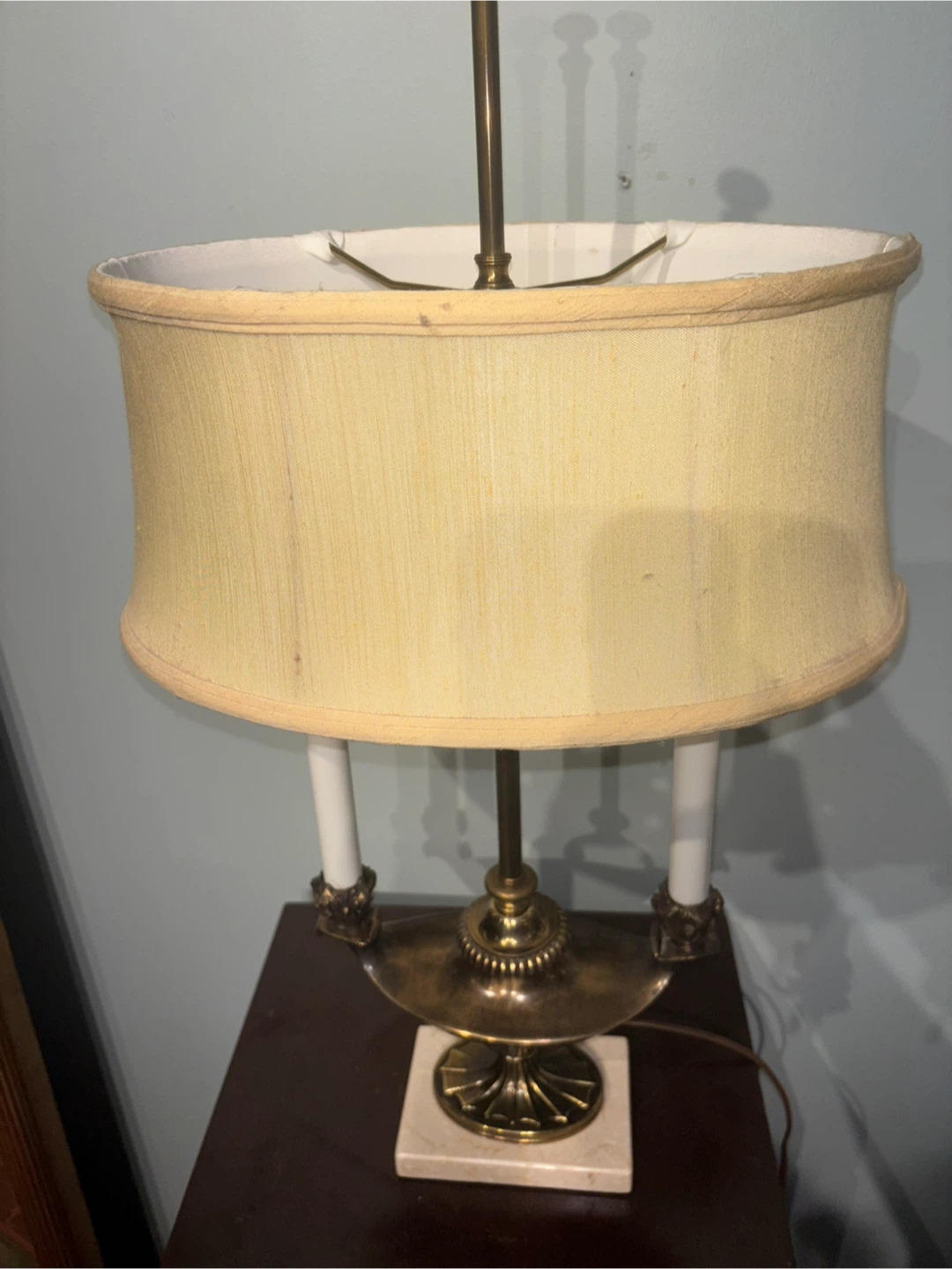 Vintage-Style Brass Table Lamp - photo 5