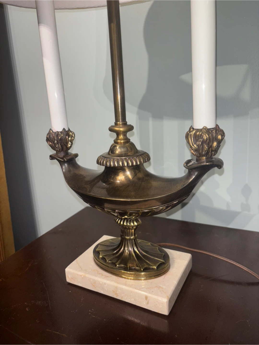 Vintage-Style Brass Table Lamp - photo 3