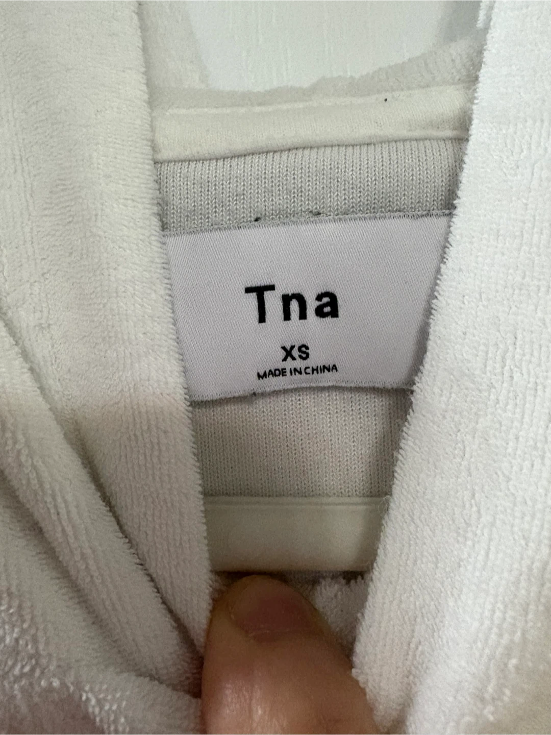 TNA White Hoodie - Size XS - photo 3