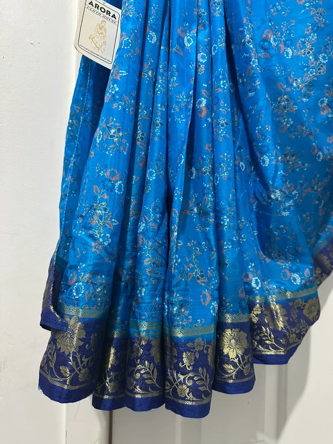 Arora Cloth House Saree - Blue & Navy thumbnail