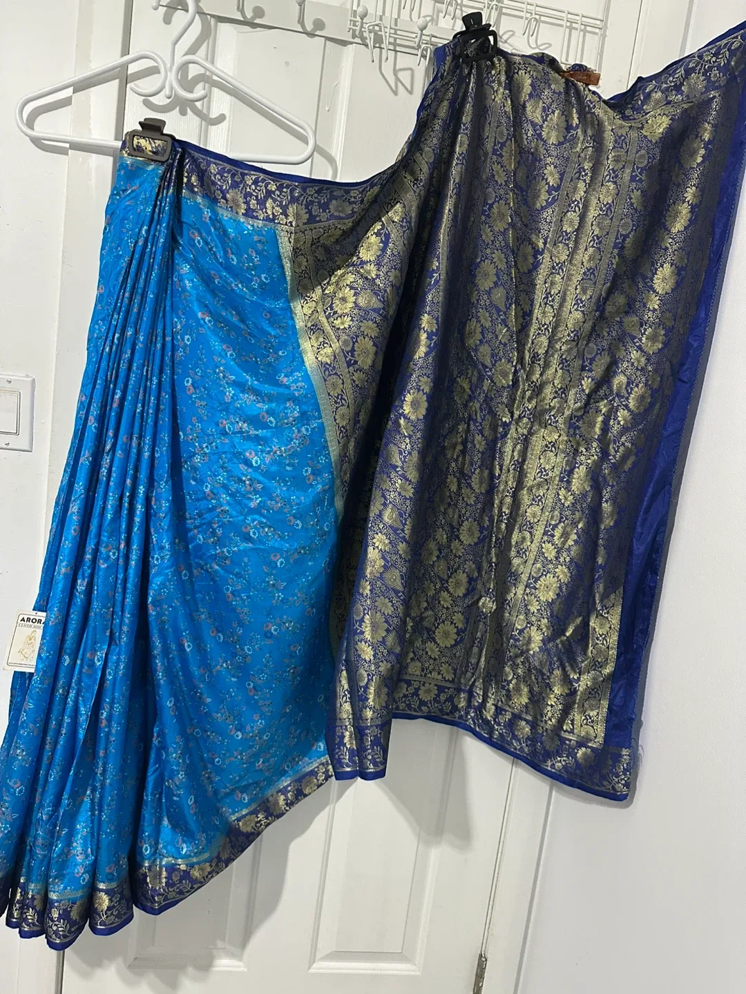 Arora Cloth House Saree - Blue & Navy image indicator(3)